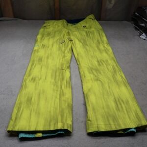 Under Armour Snow Pants Women Small Yellow Ski Snow Winter Cold Weather‎ 31x32